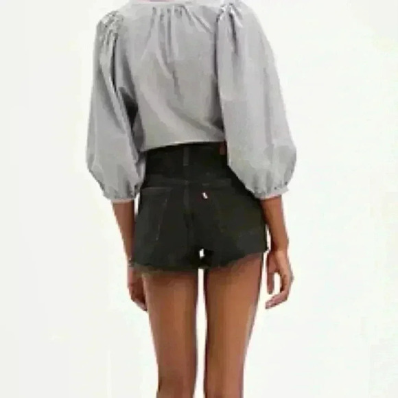 Levi’s 501 Shorts with Chewed Hem, in Wise Up Black, size 28, NWT - Picture 2 of 10